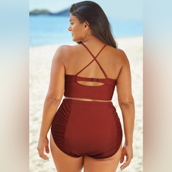 Tidal Temptation One Piece Plus Size Bikini - Picture 3 of 3